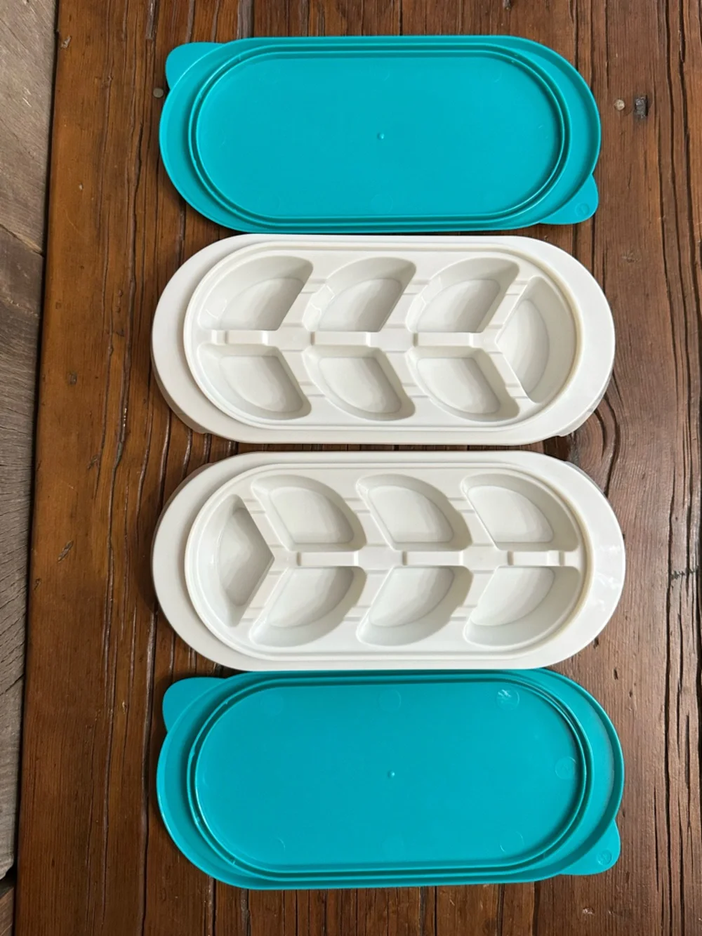 KidCo Freezer Trays Baby Food Storage Containers 2 packs Teal White
